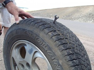 Wrench in tire